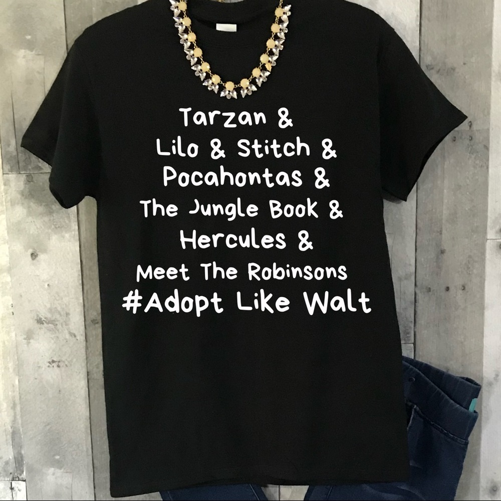 Adoption Foster Mom Disney Graphic Tee Small-3Xl